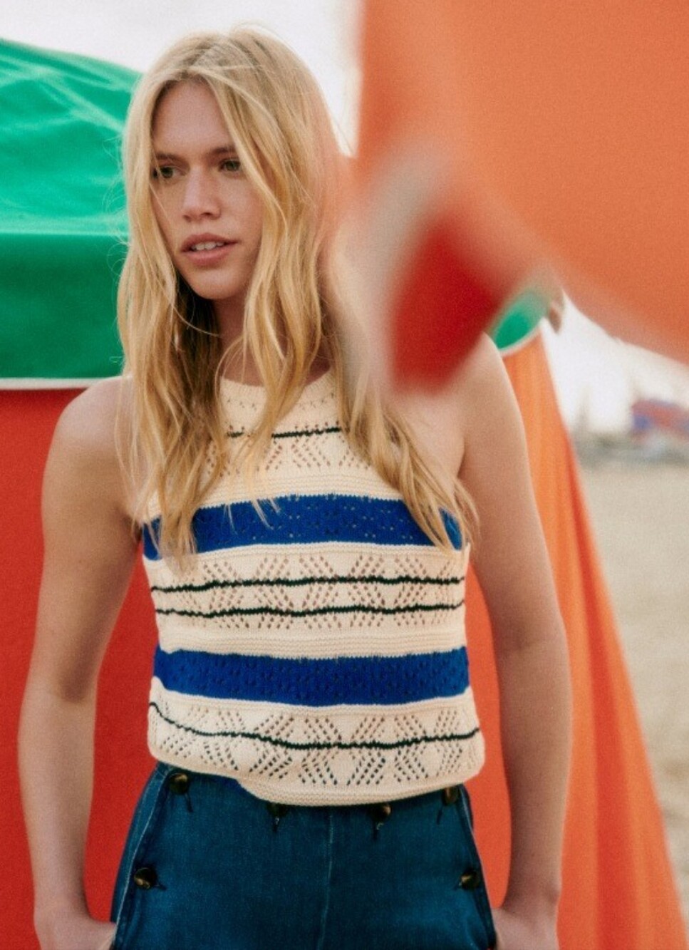 Sézane Malvina Crochet Top